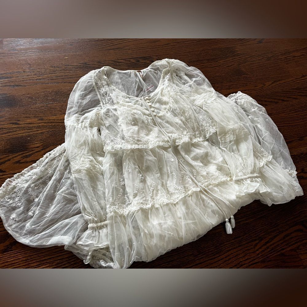 Free People Stevie Maxi Dress size XS So Feminine Lace Elegant - Picture 4 of 4